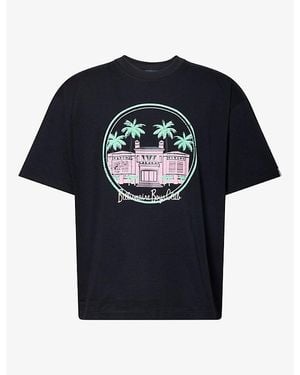 BBCICECREAM Hotel Oversized Cotton T-Shirt - Black