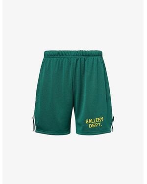 GALLERY DEPT. Venice Logo-Print Woven Court Shorts - Green