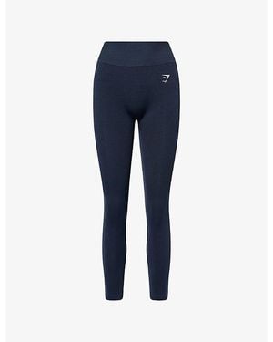 GYMSHARK Interval Seamless Leggings - Blue