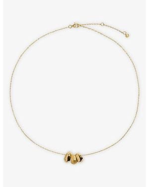 Monica Vinader Antica 18Ct Vermeil Chain Necklace - White