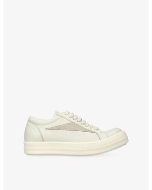 Rick Owens Vintage Low Leather Trainers - White