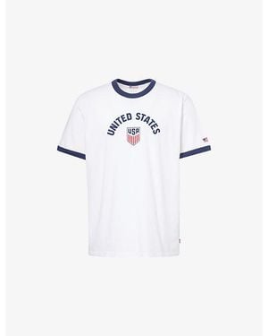 Levi's Levi's X World Cup United States Ringer Cotton-Jersey T-Shirt - White