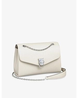 Cartier Panthère Graphique De Small Leather Cross-Body Bag - White