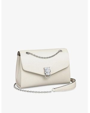 Cartier Panthère Graphique De Small Leather Cross-Body Bag - White
