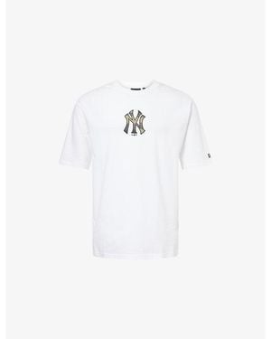 KTZ New York Yankees Mlb Infill Oversized Cotton T-Shirt - White