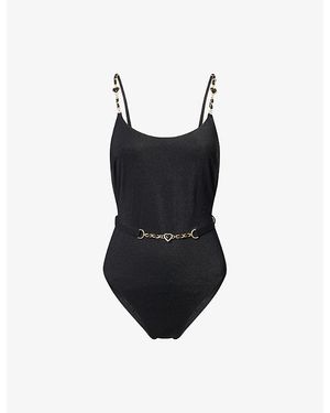 Zimmermann Daylight Chain-Embellished Swimsuit - Black
