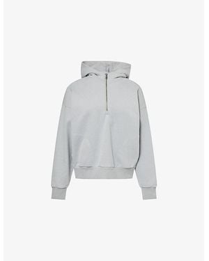 Vuori Restore Relaxed-Fit Cotton Blend Hoodie - Grey