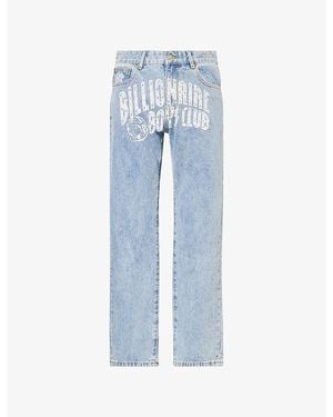 BBCICECREAM Arch Logo Straight-Leg Denim Jeans - Blue