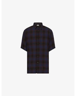 Dries Van Noten Cassidye Checked Woven Shirt - Black