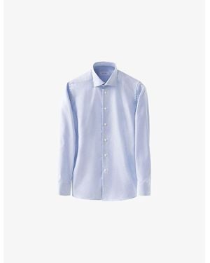 Eton Business Long-Sleeved Cotton Shirt - Blue