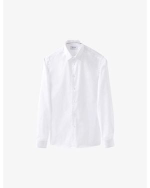 Eton Signature Super Slim-Fit Cotton-Twill Shirt - White