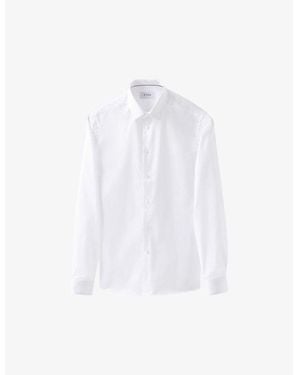 Eton Signature Super Slim-Fit Cotton-Twill Shirt - White