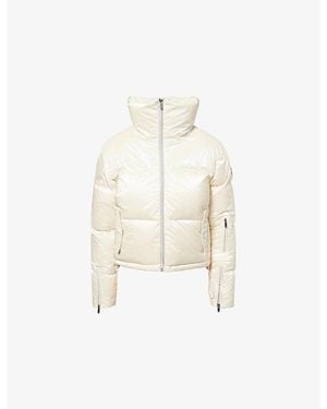 MY Sunday Ski Cropped Bomber Ski Jacket - White