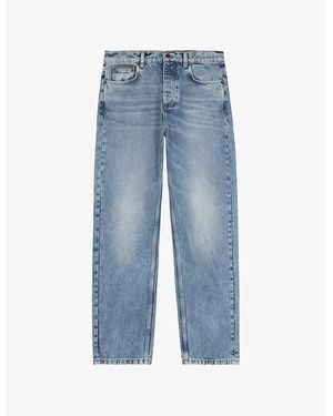 The Kooples Faded Straight-Leg Jeans - Blue