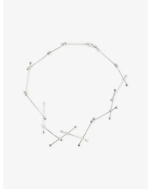 La Maison Du Couturier Myriam Soseilos Kituna Sterling- Chain Necklace - White