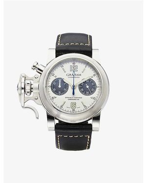Reselfridges Watches Pre-Loved Graham Chronofighter Stainless-Steel Automatic Watch - Multicolour