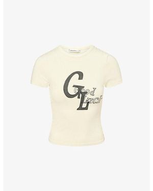 Sisters & Seekers Good Luck Baby Stretch-Modal T-Shirt - Natural