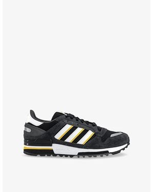adidas Zx600 Suede And Mesh Low-Top Trainers - Black