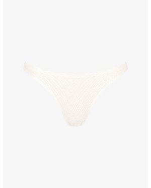 Sloggi Zero Feel Bliss Lace Thong - White