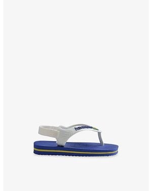 Havaianas Baby Brasil Logo Ii Rubber Flip-Flops - Blue