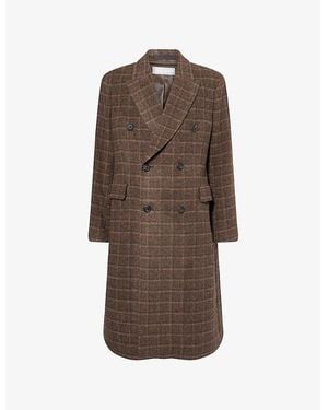 Our Legacy Whale Double-Breasted Wool Coat - Brown