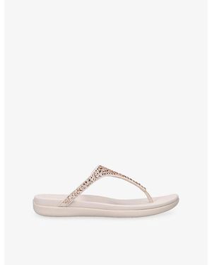 Fitflop Solay Crystal Woven Sandals - Natural