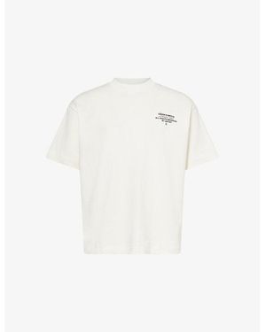 The Couture Club Text Graphic-Print Short-Sleeves Cotton T-Shirt - White