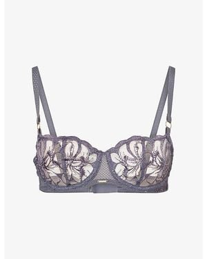 Chantelle Fleurs Balcony Lace Bra - Multicolor