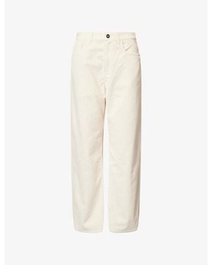 RÓHE Frames Bruun Baggy Corduroy Cotton Trousers - Natural