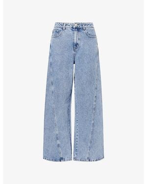 Dissh Carson Wide-Leg Denim Jeans - Blue