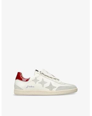 Duke & Dexter Plus Duke Kiss Leather Trainers - White