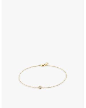 Monica Vinader 14Ct- And 0.1Ct Lab-Grown Diamond Bracelet - White