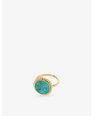 La Maison Du Couturier Amadeus Arizona 18Ct Vermeil And Vintage Ring - White