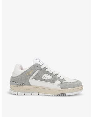 Axel Arigato Area Lo Brushed-Suede And Leather Low-Top Trainers - White