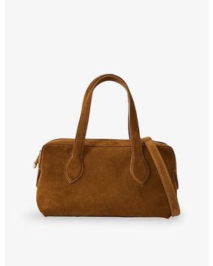 JOSEPH Mini Loaf Suede Shoulder Bag - Brown