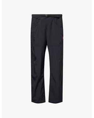 The North Face Straight-Leg Logo-Patch Shell Trousers - Blue