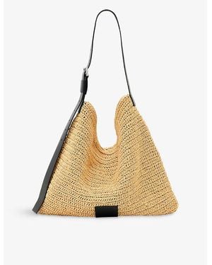 AllSaints Asha Raffia Shoulder Bag - Natural