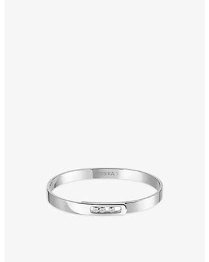 Messika Move Noa 18Ct And 0.15Ct Diamond Bangle Bracelet - White