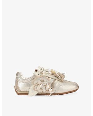 KG by Kurt Geiger Lennon Leather Trainers - White