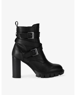 Carvela Kurt Geiger Ignite High-Heeled Leather Ankle Boots - Black