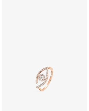 Messika Lucky Eye 18Ct- And 0.22Ct Diamond Ring - White