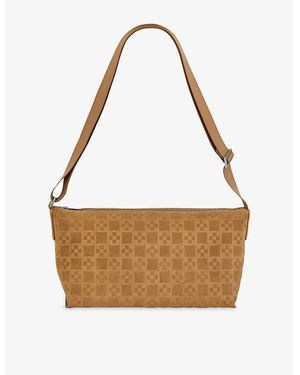 Sandro Hobo Suede Shoulder Bag - Brown