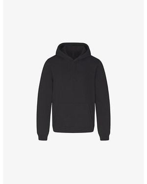 Skims Pouch-Pocket Cotton-Blend Hoody - Black