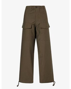 JW Anderson Parachute Cotton Track Pants - Gray