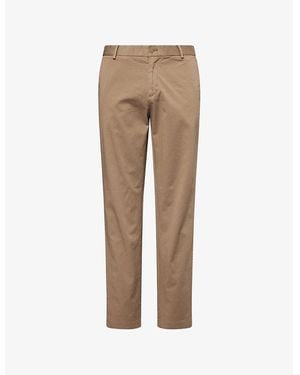 Sunspel Slim-Fit Tapered-Leg Stretch-Cotton Chinos - Natural
