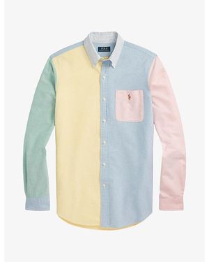 Polo Ralph Lauren Colour-Block Cotton Sport Shirt - Blue