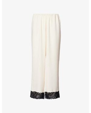 Stylein Monteroni Wide-Leg Woven Trousers - White