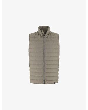 BOGGI Quilted Goose-Down Shell Gilet - Grey