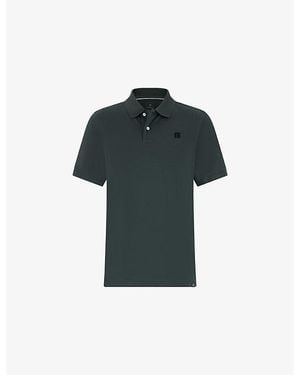 BOGGI Logo-Flocked Regular-Fit Cotton-Piqué Polo Shirt - Black