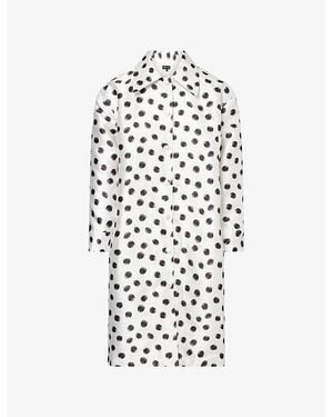 Sister Jane Illume Spot Woven Coat - White